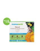 Mamaearth Natural Nourishing Bathing Soap, Pack of 5 (75g Each), Sulfate Free Soap